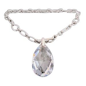 Swarovski Kyrat Rhodium Necklace with Large Teardrop Crystal
